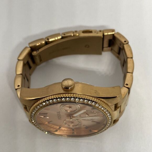 Fossil ES4315 Women's Stainless Steel Analog Rose Gold Dial Quartz Watch WO637 - Picture 8 of 12